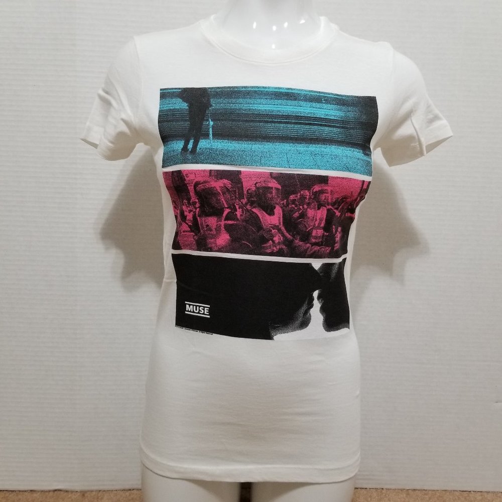 Muse shirt Medium Cinematic Girlie Madness graphic two sided band merch